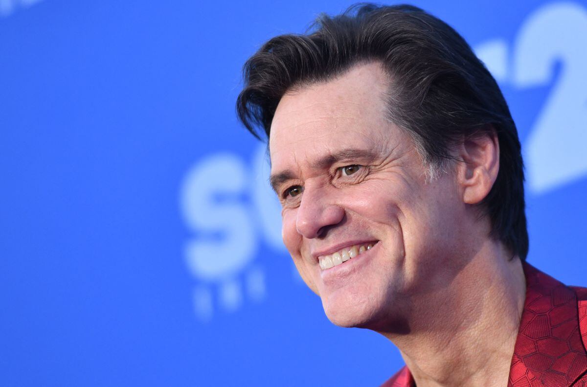 Jim Carrey en el estreno en Los Ángeles de "Sonic The Hedgehog 2", el 5 de abril de 2022 (Foto: Chris Delmas / AFP)