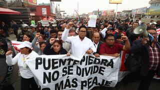 Peajes: transportistas y vecinos de Puente Piedra marchan por nulidad de contratos