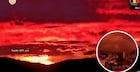 Efecto óptico tiñe de rojo el cielo de Caracas tras sismos