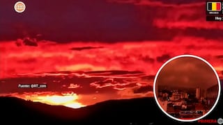 Efecto óptico tiñe de rojo el cielo de Caracas tras sismos