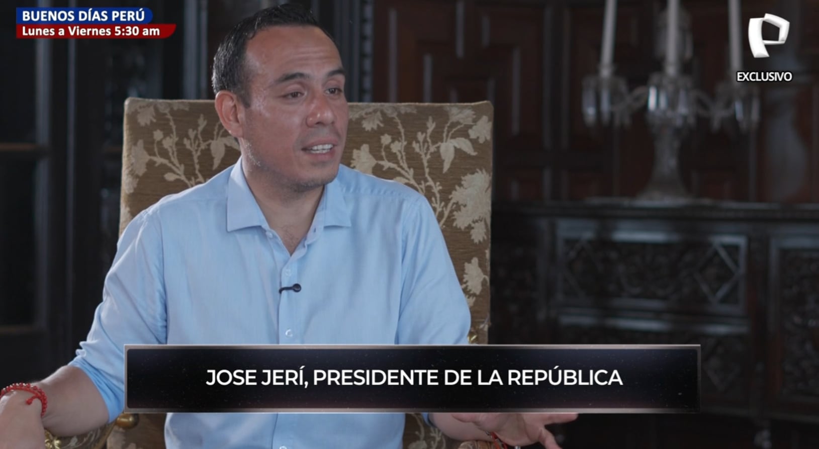 José Jerí fue entrevistado por Beto Ortiz en 'El valor de la verdad'. Sus declaraciones, según el JEE, habrían ido en contra de la neutralidad electoral. Foto: Captura Panamericana TV