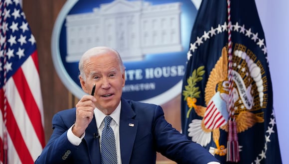 Joe Biden lanzó insinuaciones contra su rival, el candidato republicano Donald Trump: “Un candidato presidencial no está mentalmente apto”. (AP Photo/Susan Walsh)