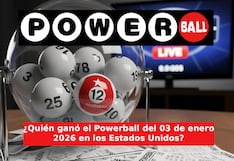 ¿Quién ganó el Powerball en EE.UU.? Resultados oficiales de la lotería y números ganadores del 03 de enero 2026