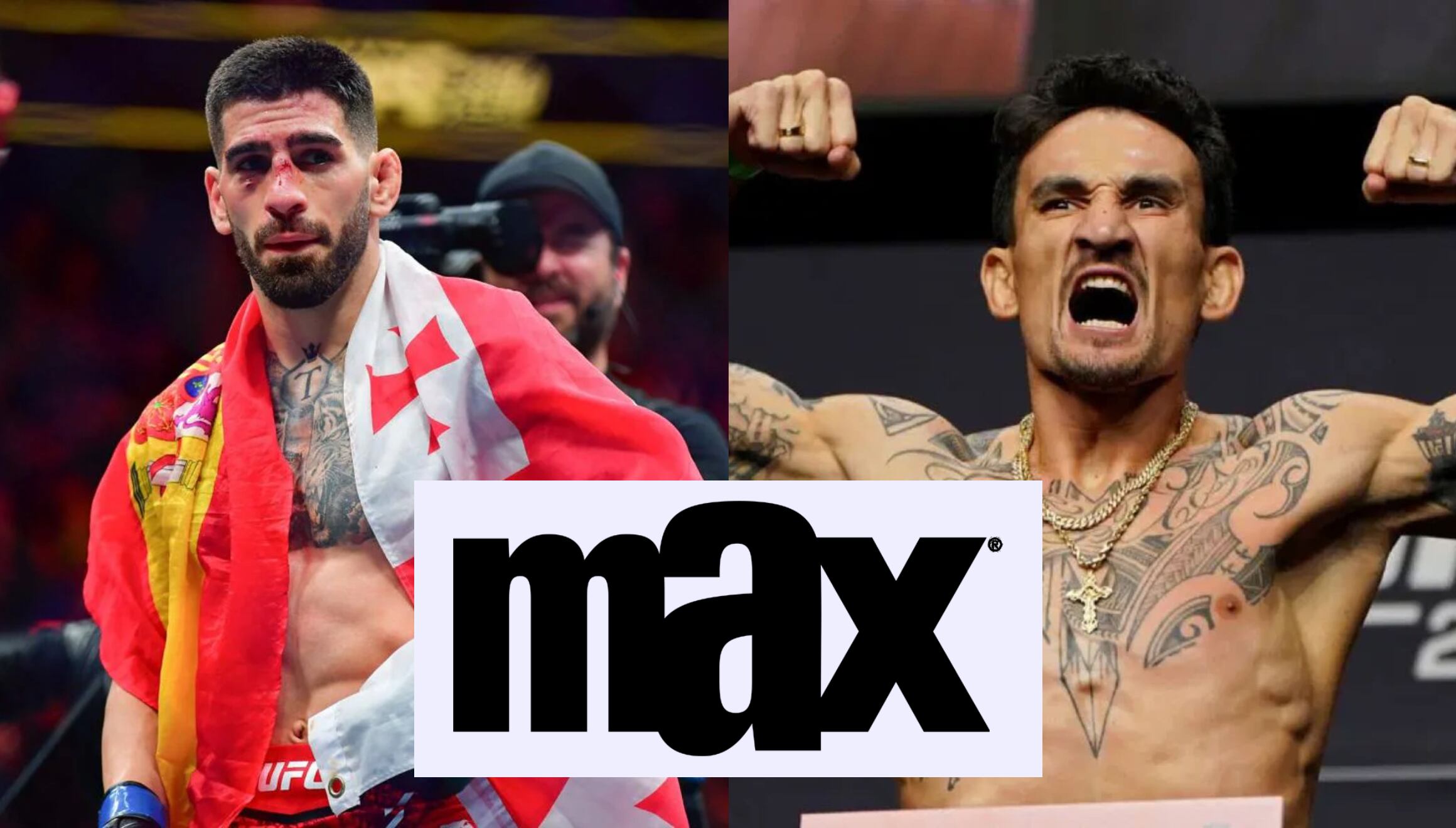 El combate entre Ilia Topuria y Max Holloway por el UFC 308 será transmitido en MAX vía Eurosport. (Foto: Composición Mix)