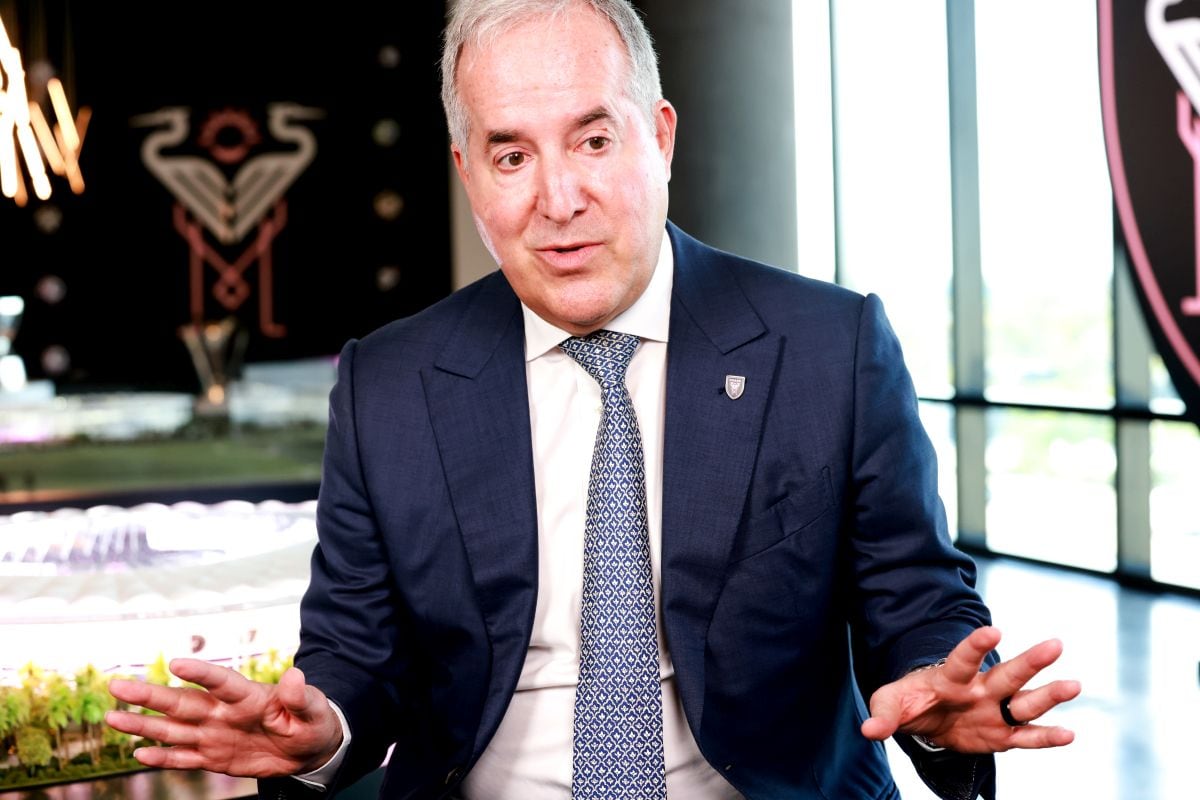 Jorge Mas, propietario del Inter Miami CF, habla durante una entrevista en Miami, Florida, EE. UU., el lunes 2 de marzo de 2026.