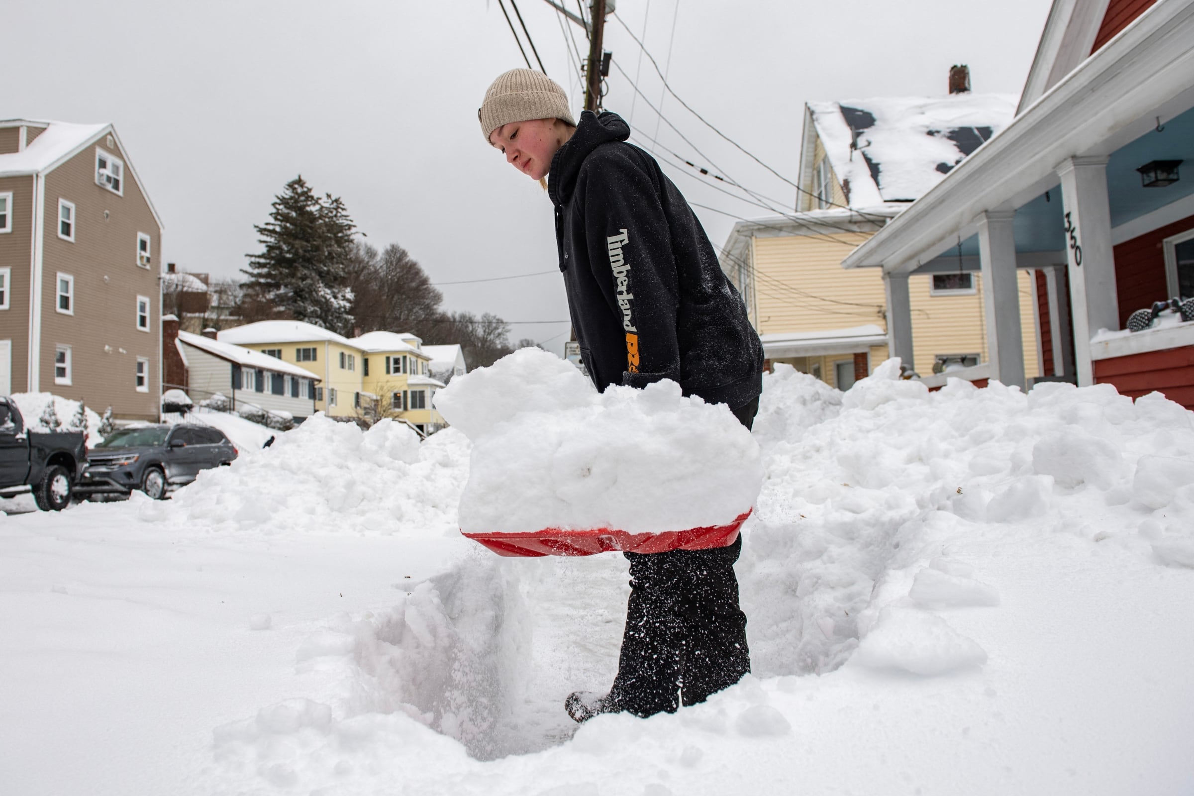 Varias pulgadas de nieve se acumularán en las calles de Carolina del Norte (Foto referencial: AFP)