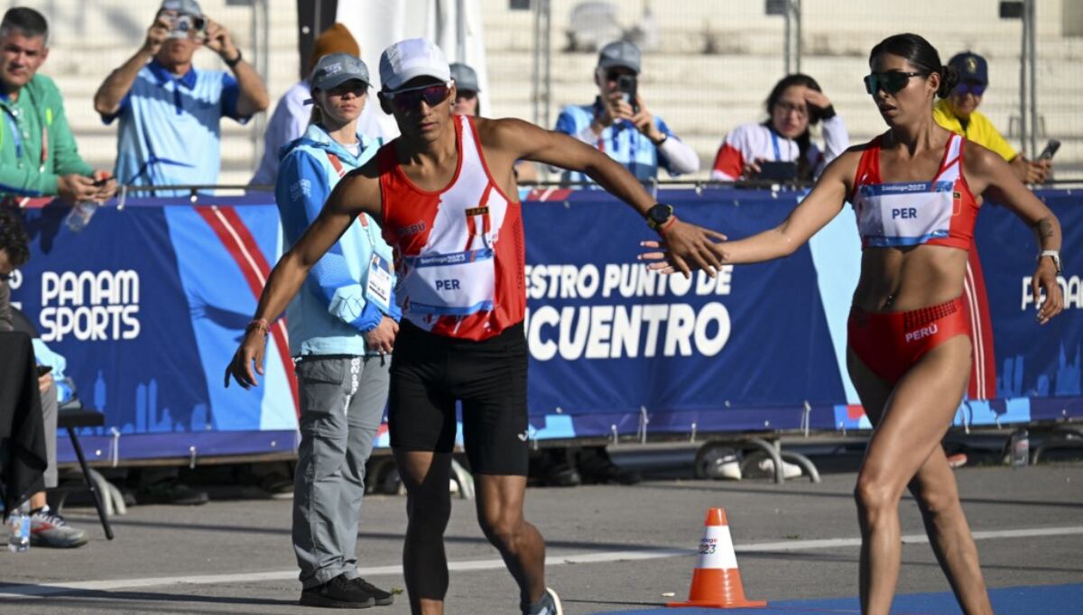 Kimberly García y César Rodríguez buscarán una medalla en los Juegos Olímpicos París 2024. (Foto: AFP)