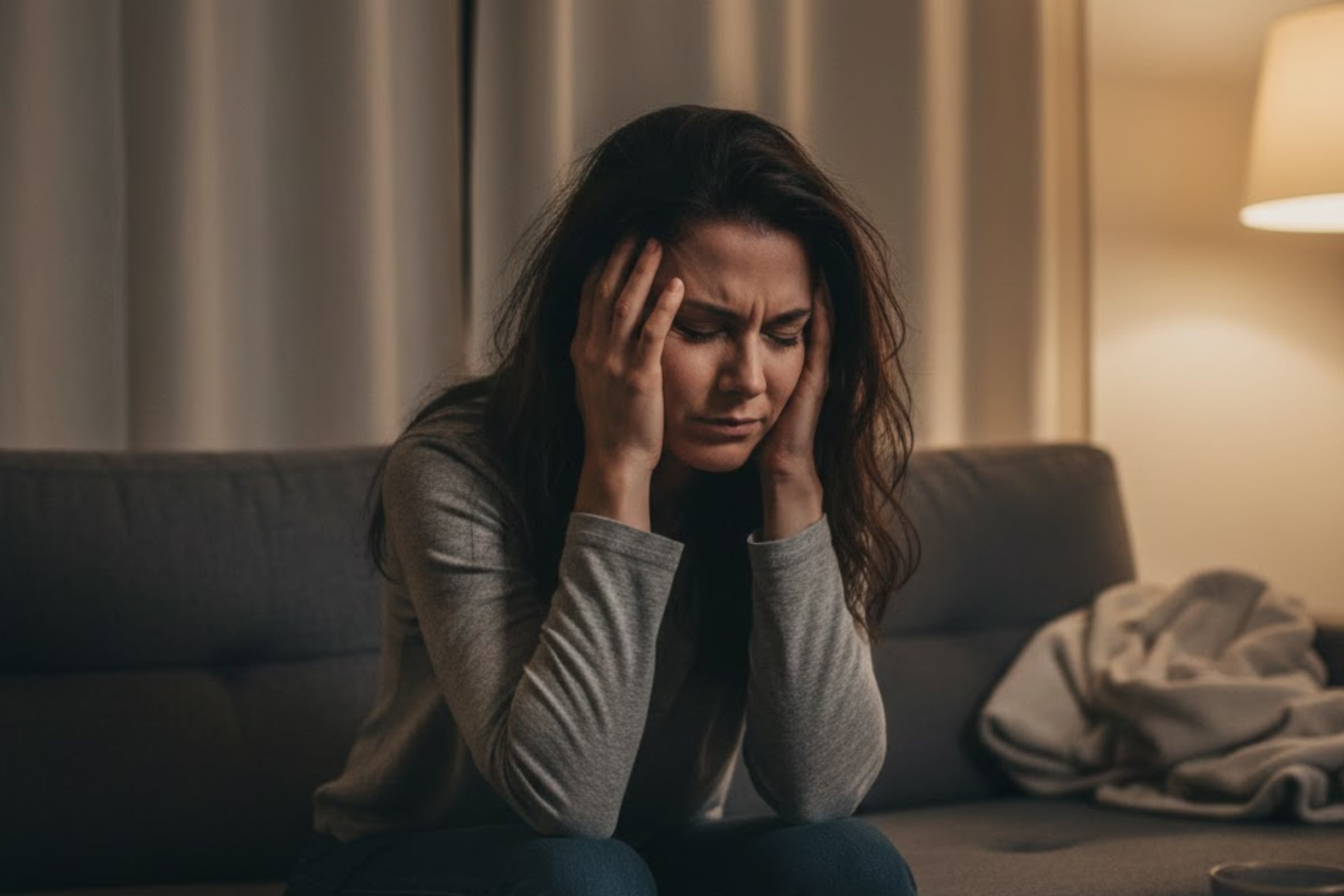 Uno de los síntomas de intoxicación por monóxido de carbono es el dolor de cabeza. (Crédito: Imagen referencial creada por El Comercio MAG usando la IA de Gemini)