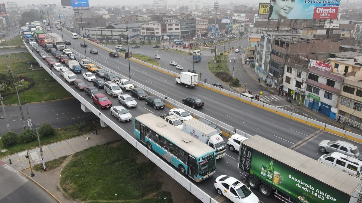 Proyecto vial permitirá reducir el tráfico vehicular de Ate a Independencia de 60 a 15 minutos (Foto: Jorge Cerdan/El Comercio).