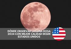 ¿Cómo seguir la Luna Rosa 2024 del martes 23 de abril en los Estados Unidos?