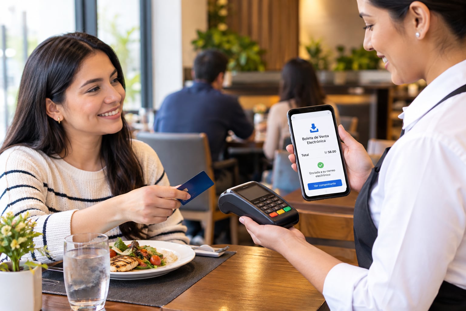 El aporte previsional aplicará para toda compra vía boleta electrónica por hasta S/ 700. Imagen: ChatGPT.