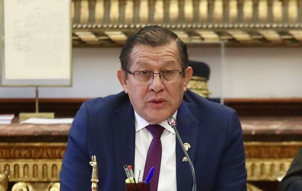 Eduardo Salhuana, presidente del Congreso, consideró que el fiscal José Domingo Pérez debería ser retirado de todos los casos que tiene a su nombre. (Foto: Congreso).
