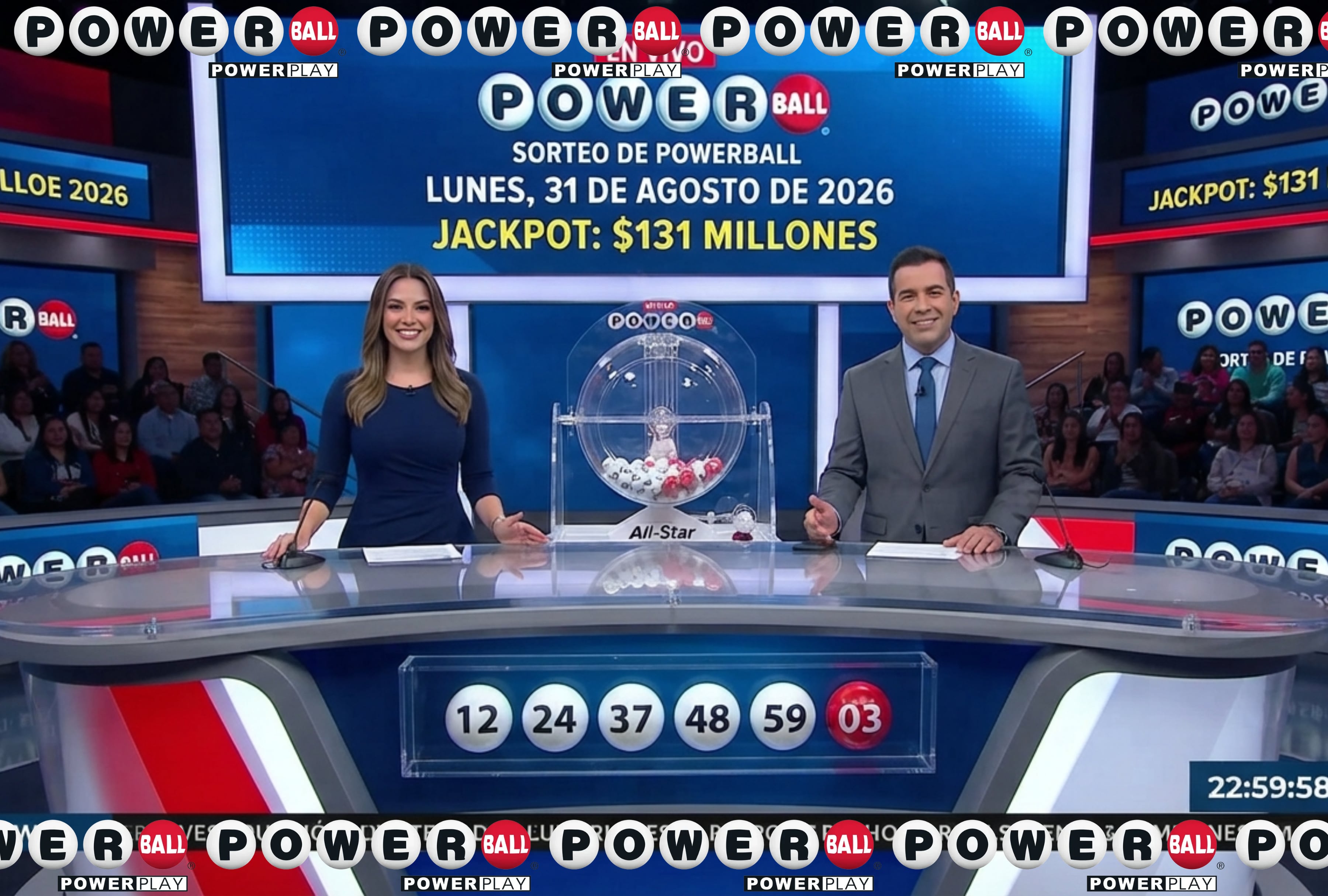 Participa en la lotería del Powerball comprando tus boletos para el sorteo del lunes 31 de agosto de 2026, con un premio acumulado de 131 millones de dólares en Estados Unidos. | Imagen referencial creada por El Comercio MAG utilizando la IA de Gemini / Composición GEC