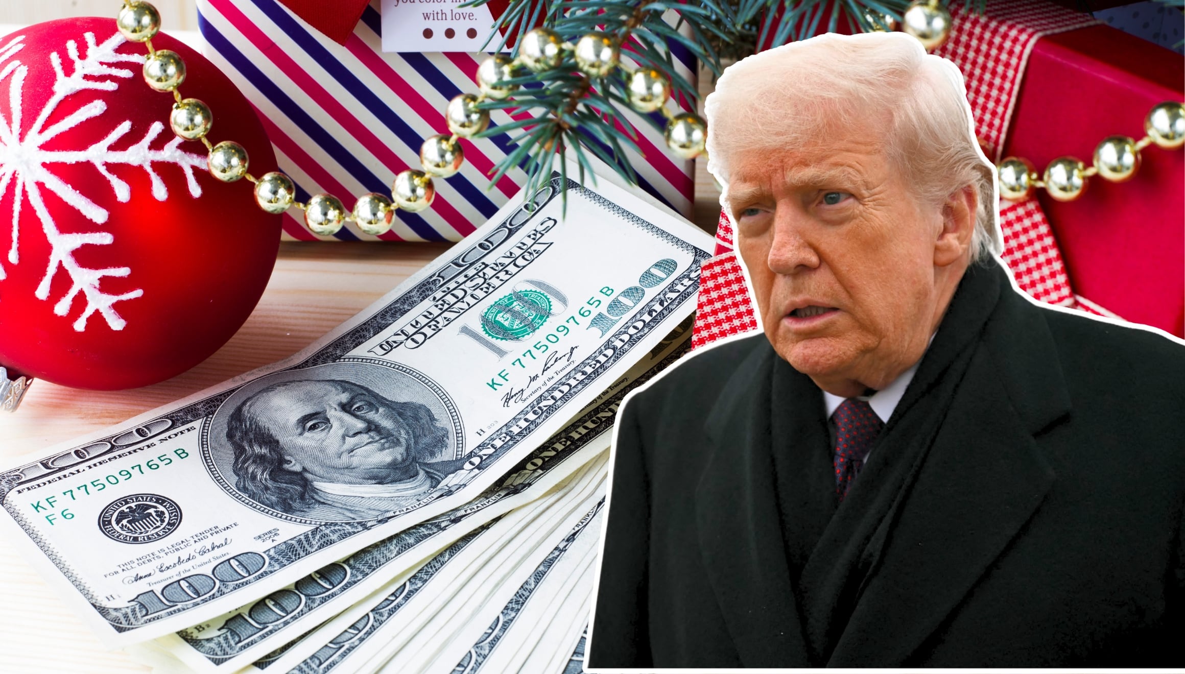 El presidente Donald Trump prometió que antes de Navidad deberá llegar el pago del "Warrior Dividend" (Foto: Freepik / AFP)