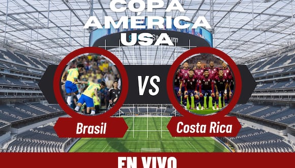 Entérate cómo ver el partido Brasil vs. Costa Rica por Izzi Go TV y Streaming Online | Foto: Conmebol/ Composición Mix