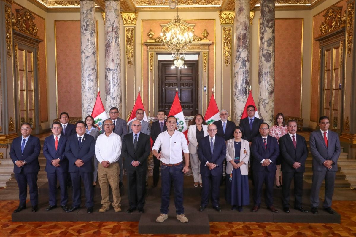 José Jerí y sus ministros. (Foto: Presidencia)