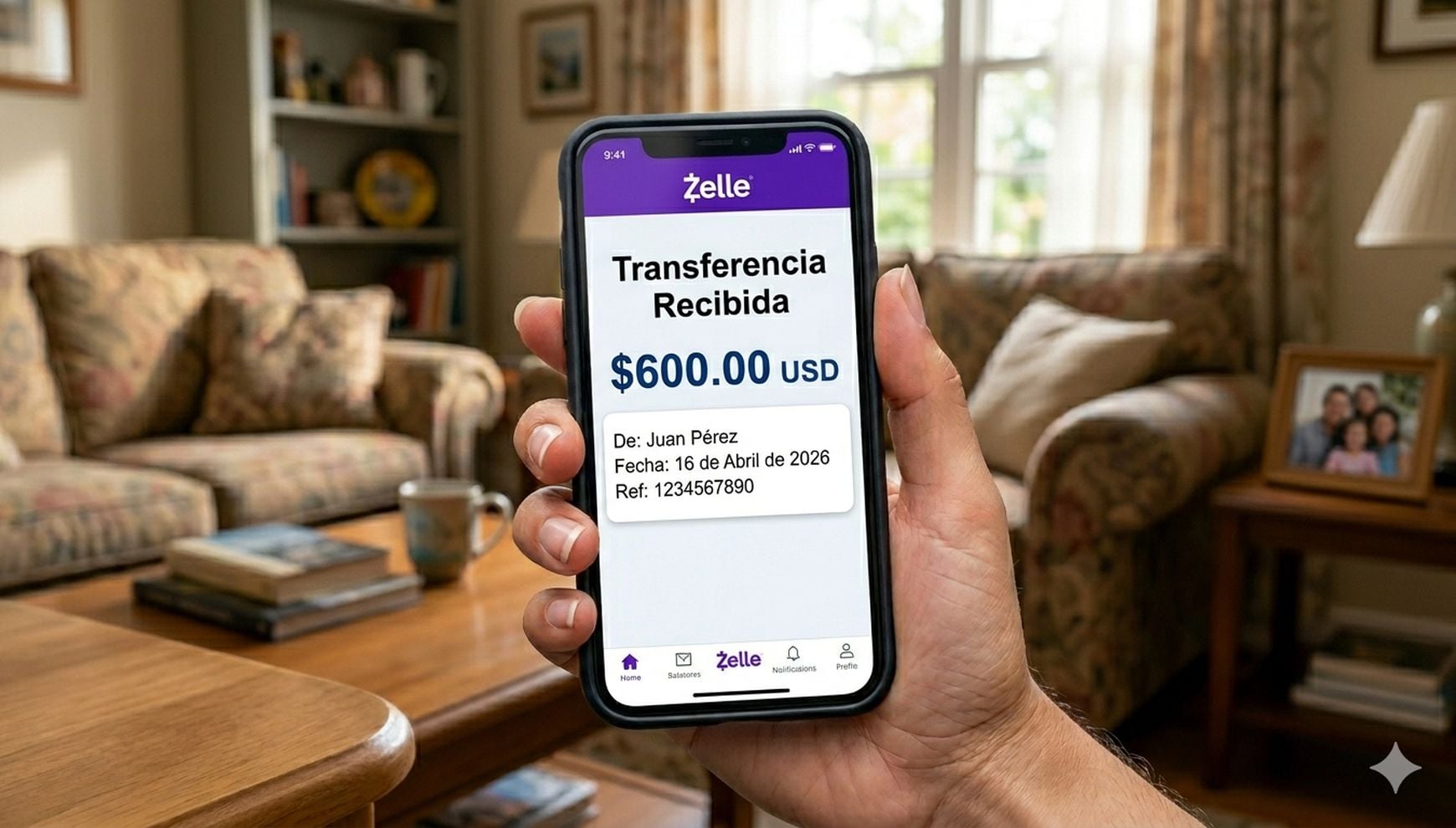 Si un extraño te envía dinero y luego te pide que se lo devuelvas, los expertos recomiendan no mover un centavo por tu cuenta y llamar primero al banco para evitar perder tus ahorros (Foto: Imagen creada por Gestión MIX usando Gemini)