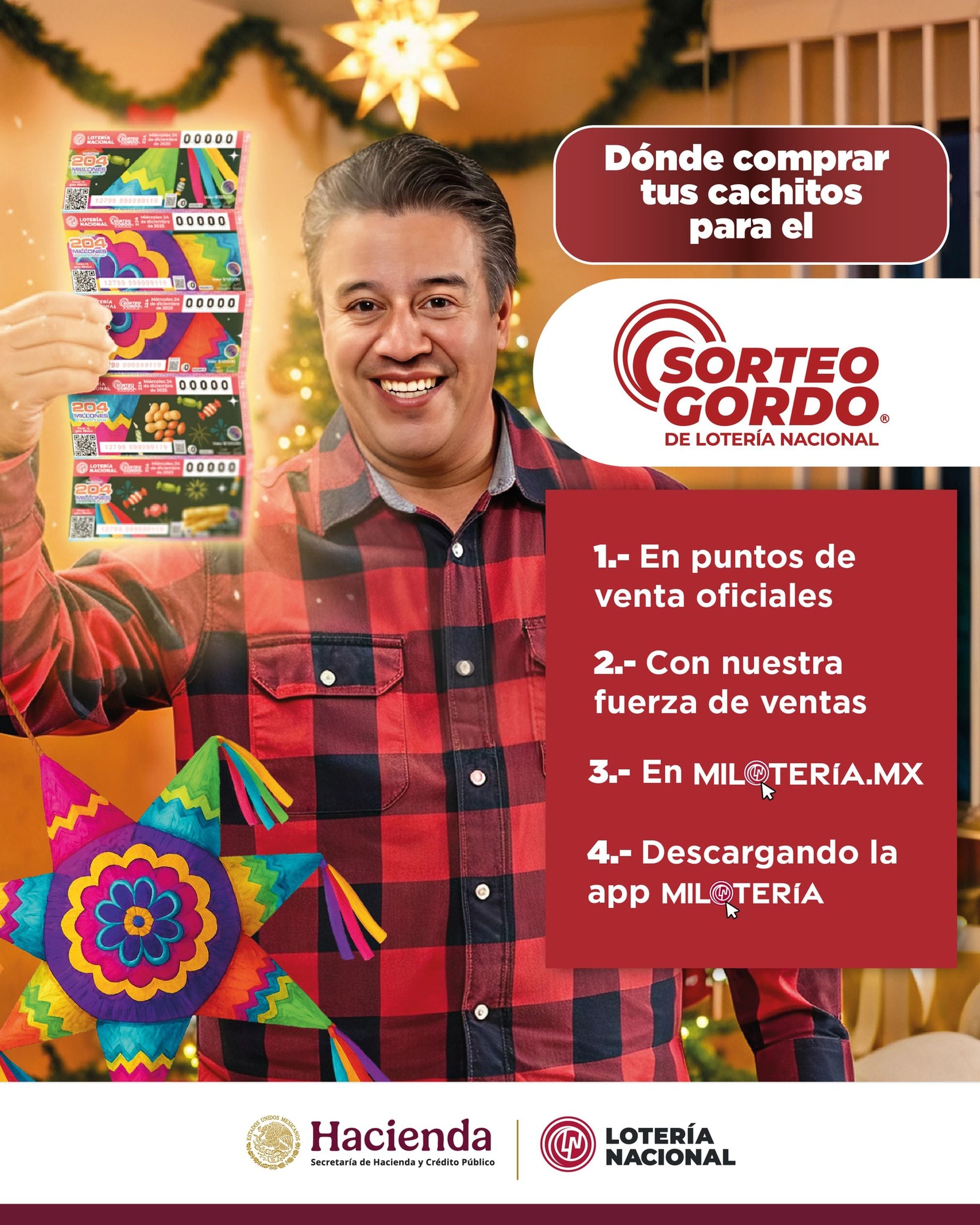 Es importante saber dónde comprar los Cachitos para poder participar en el Sorteo Gordo de Navidad. (Foto: Lotería Nacional / Facebook)