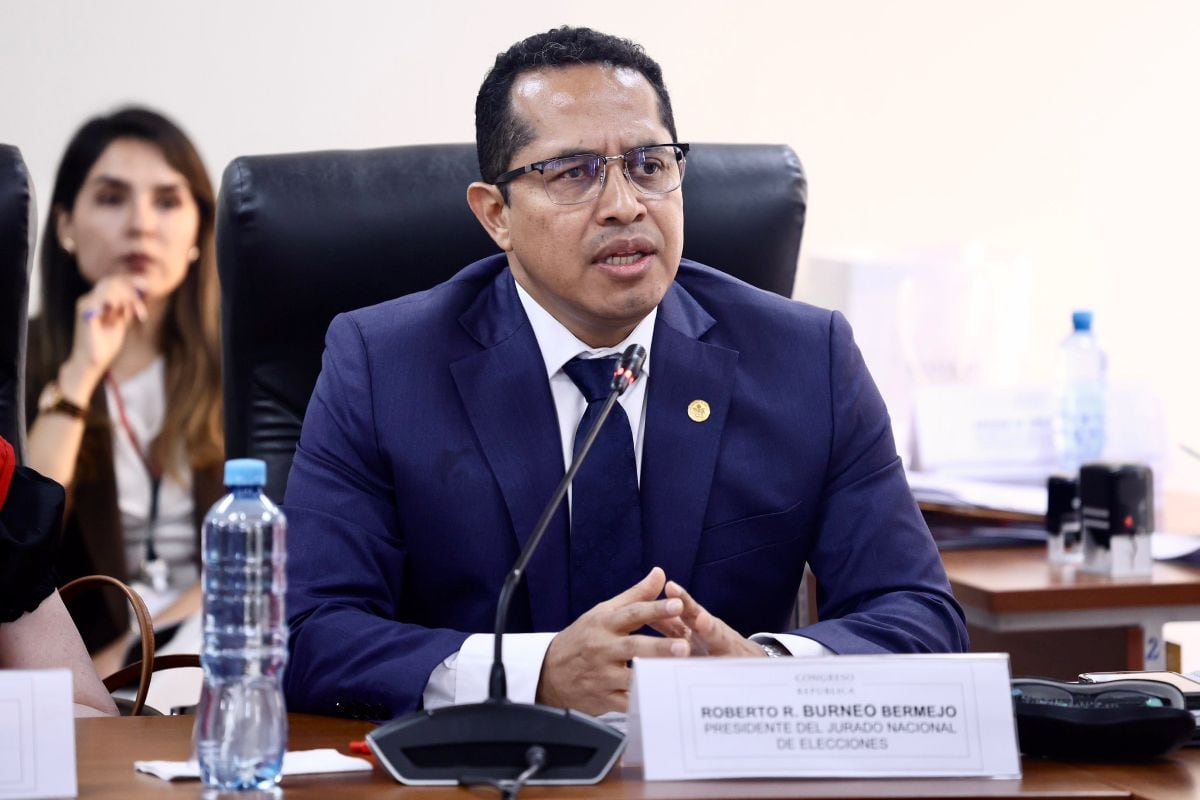 Roberto Burneo expuso ante la Comisión de Fiscalización que el JNE advirtió retrasos en el despliegue electoral y atribuyó las fallas logísticas a la ONPE. Foto: Congreso.