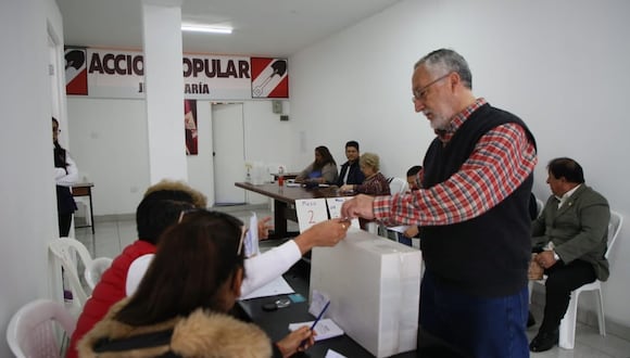 Foto referencial: Elecciones internas en Acción Popular (Agencia Andina)