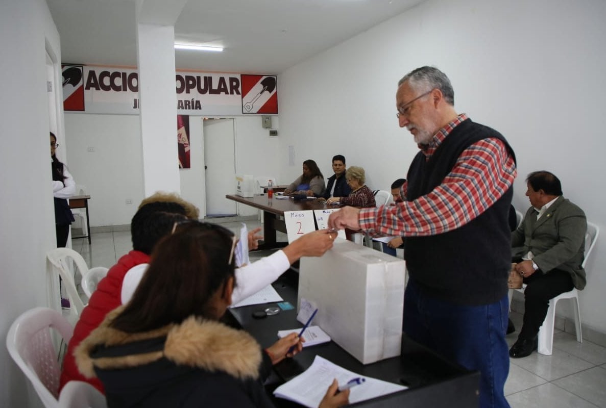 Foto referencial: Elecciones internas en Acción Popular (Agencia Andina)