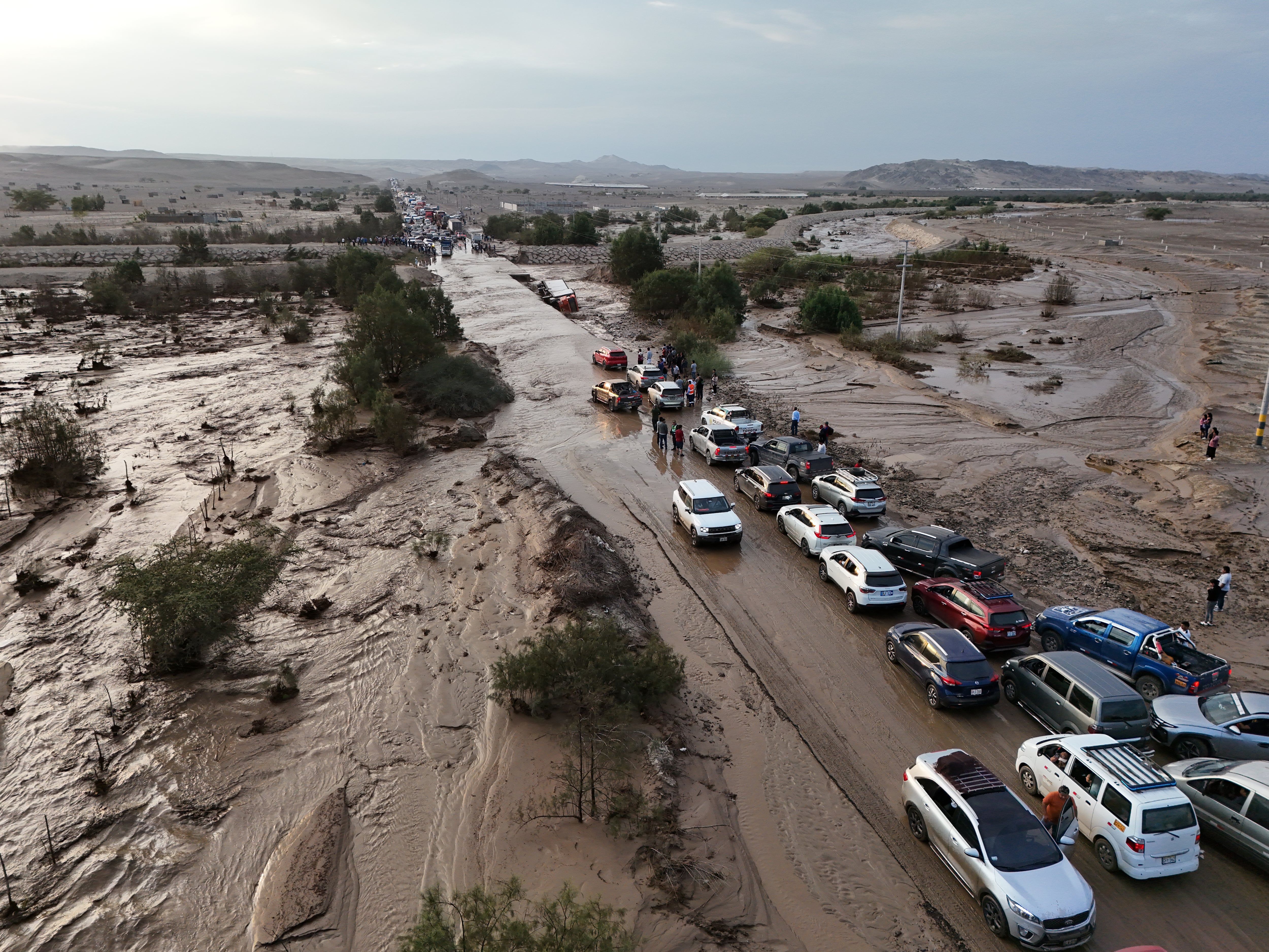Lluvias intensas activan quebradas en Ica. (Foto: Andina)