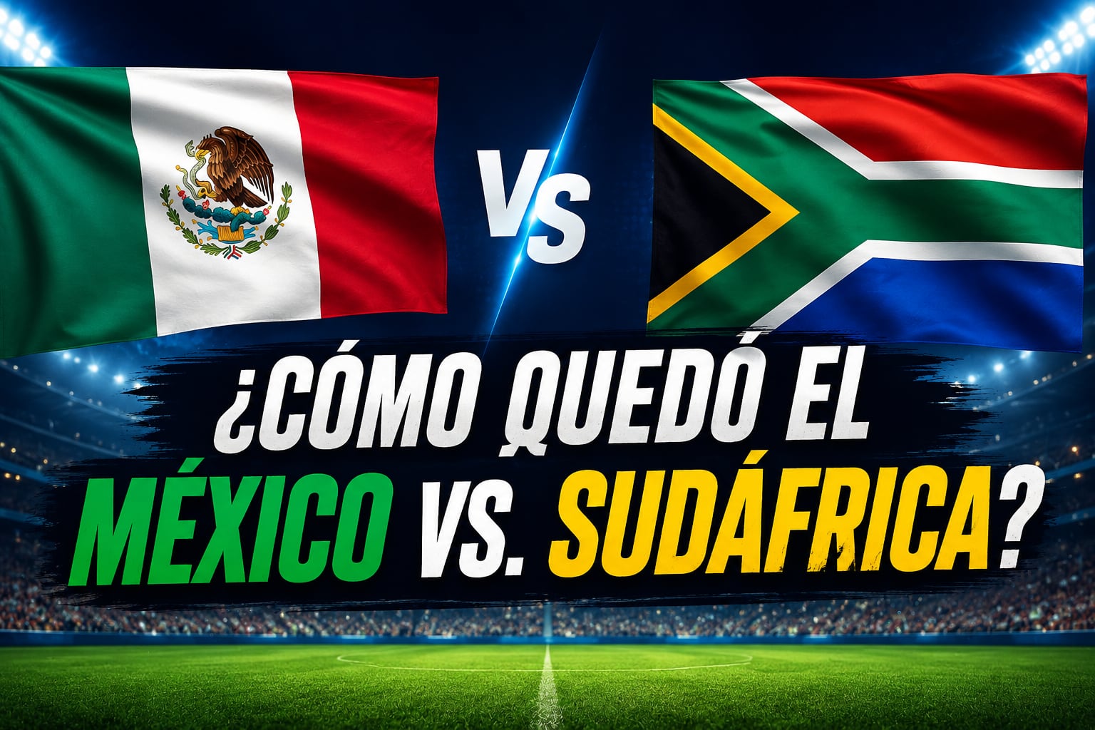 México y Sudáfrica se miden hoy 11 de junio en la fecha 1 del Mundial 2026 (Imagen hecha por Gestión con apoyo de la IA Chat GPT)