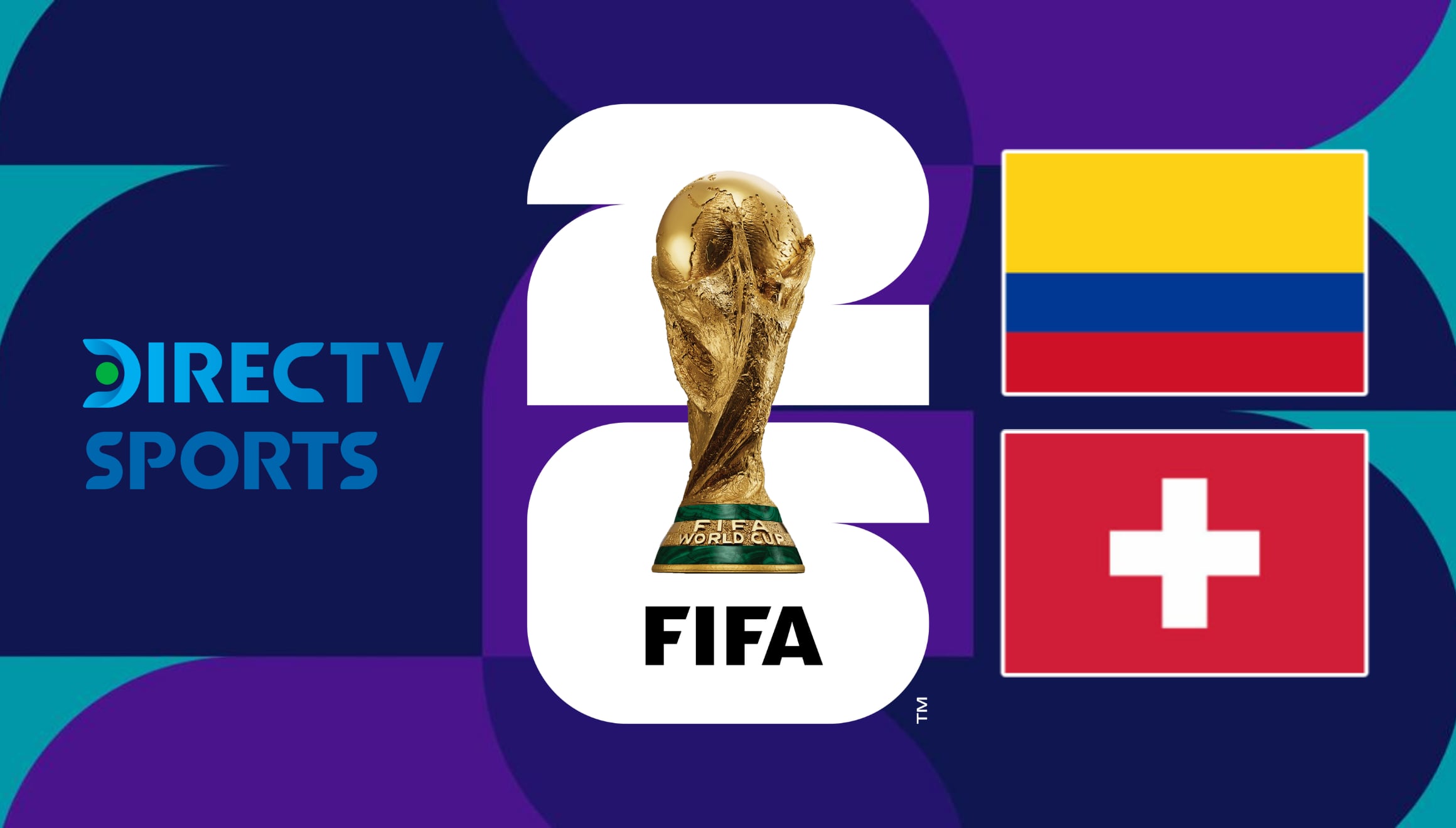 James Rodríguez conduce el ataque de Colombia frente a Suiza en el Mundial 2026. Entérese de cómo mirar el partido en vivo por los canales de fútbol TV en DIRECTV y mediante el servicio de streaming DGO online. | Crédito: fifa.com / Composición Gestión Mix
