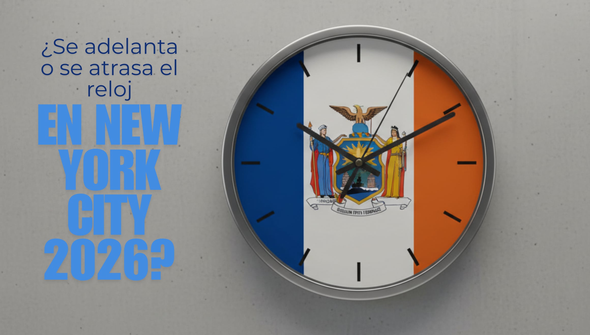 Nueva York nunca duerme, ¡y menos con el cambio de hora! Recuerda que en NYC se ADELANTA el reloj una hora este 2026. Mira aquí la fecha y la hora exacta del ajuste para la Gran Manzana. | Imagen creada por Gestión Mix usando la IA de Gemini / Composición GEC