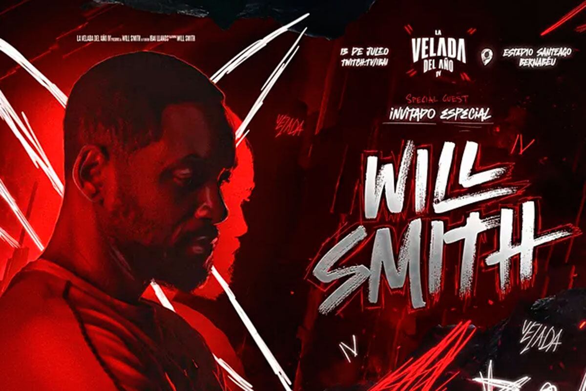 Will Smith será el invitado especial para la tarde del sábado 13 de julio, en La Velada del Año 4 organizado por el streamer Ibai Llanos, desde el Santiago Bernabéu de Madrid. (Foto: La Velada del Año 4)