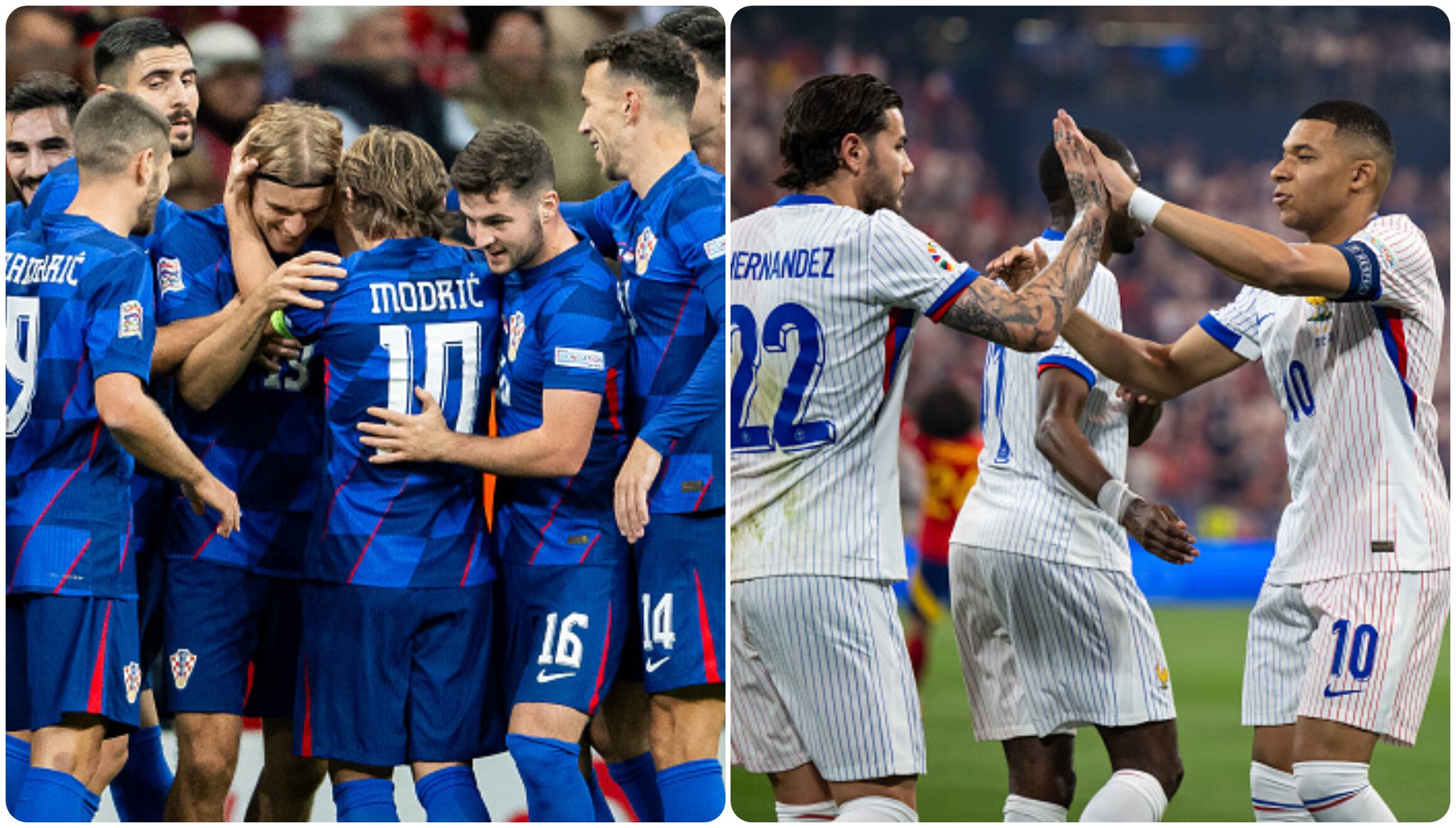 Croacia y Francia se ven las caras por el partido de ida de cuartos de final de la UEFA Nations League. (Foto: Getty Images)