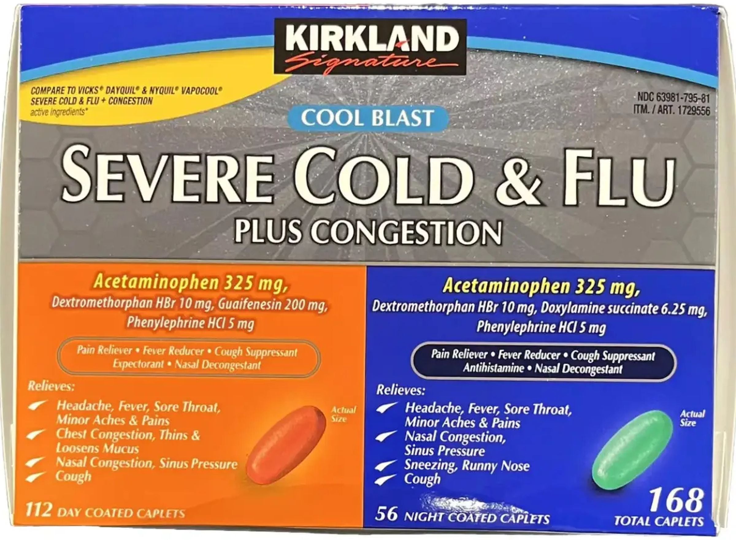 El producto Kirkland Signature Severe Cold & Flu Plus Congestion ha sido retirado del mercado por la FDA (Foto: Costco)