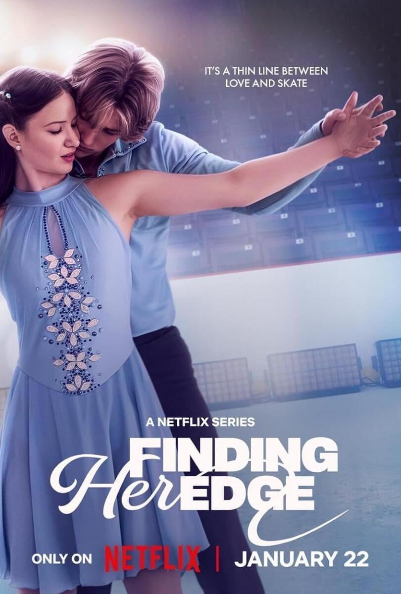 El póster de "Bailando sobre hielo", serie que explora los géneros drama y romance a lo largo de su trama (Foto: Netflix)