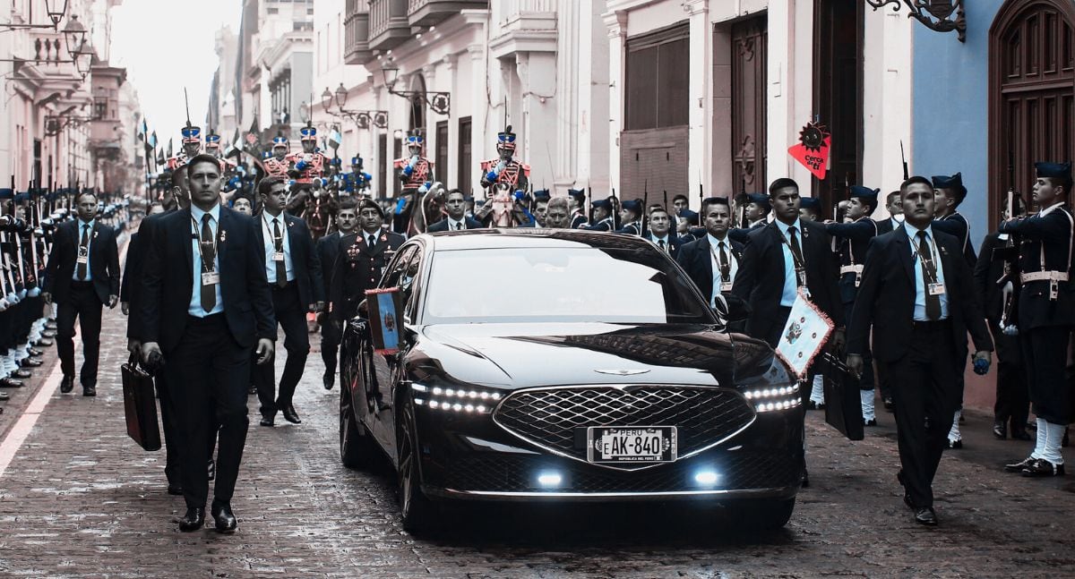 Vehículo presidencial.