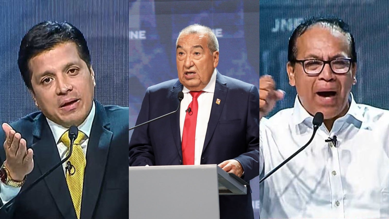 Bono para emprendedores y fronteras libres de impuestos: Las propuestas de 3 candidatos. Foto: Composición/JNE/El Peruano/GEC
