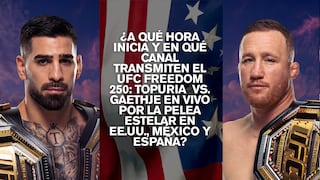 ¿A qué hora inicia y en qué canal transmiten el UFC Freedom 250: Topuria vs. Gaethje por la pelea estelar?