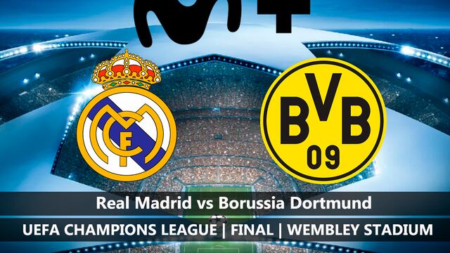 Movistar+ transmitió la final de la Champions: Real Madrid 2-0 Dortmund (01/06/2024)