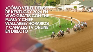 ¿Cómo ver el Derby de Kentucky 2026 con The Puma y Chief Wallabee? Horarios y canales TV online en directo