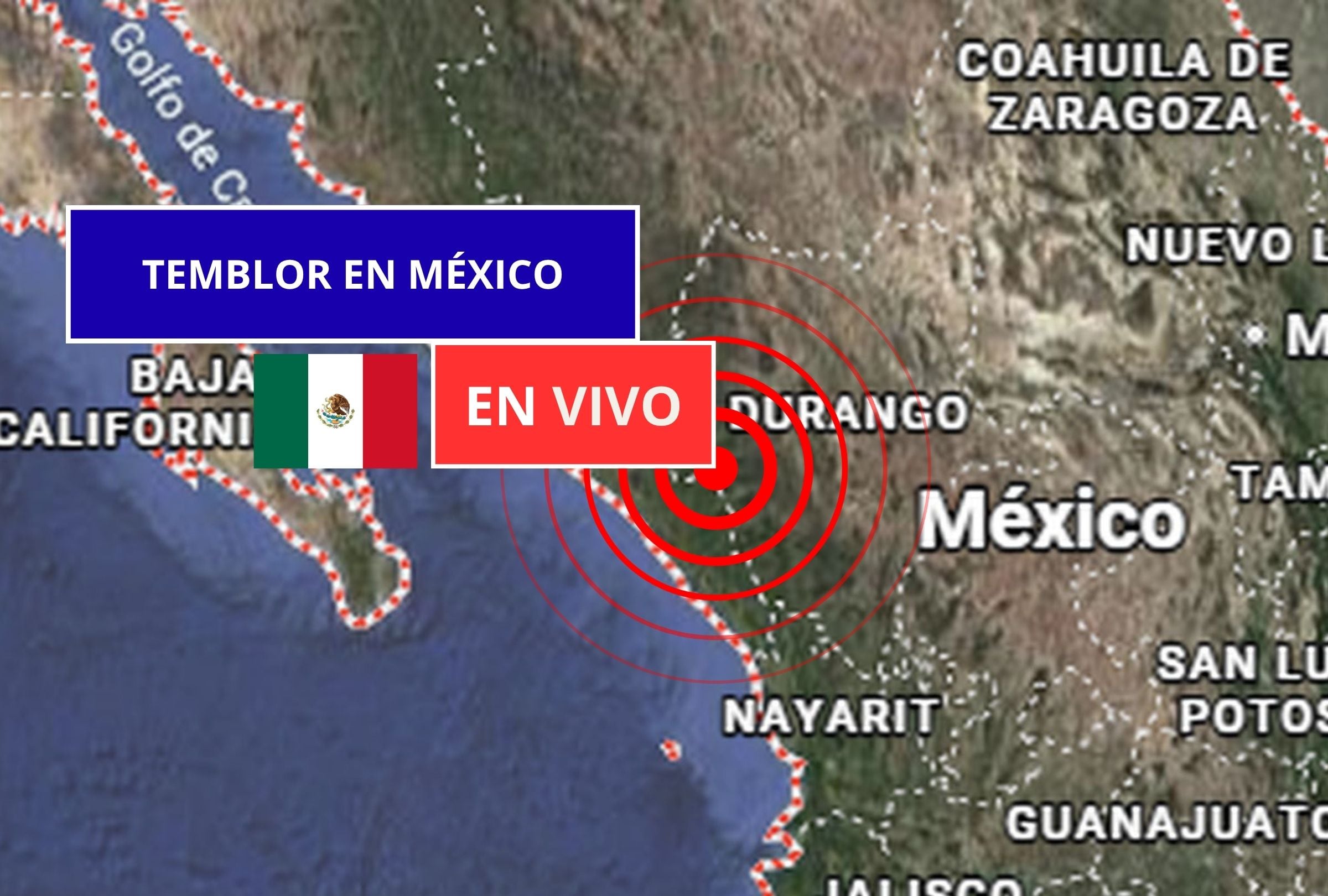 Sigue el reporte oficial del Servicio Sismológico Nacional (SSN) sobre los últimos temblores registrados en México hoy, martes 07 de abril de 2026. (Imagen creada con foto de Google Maps para Gestión Mix)