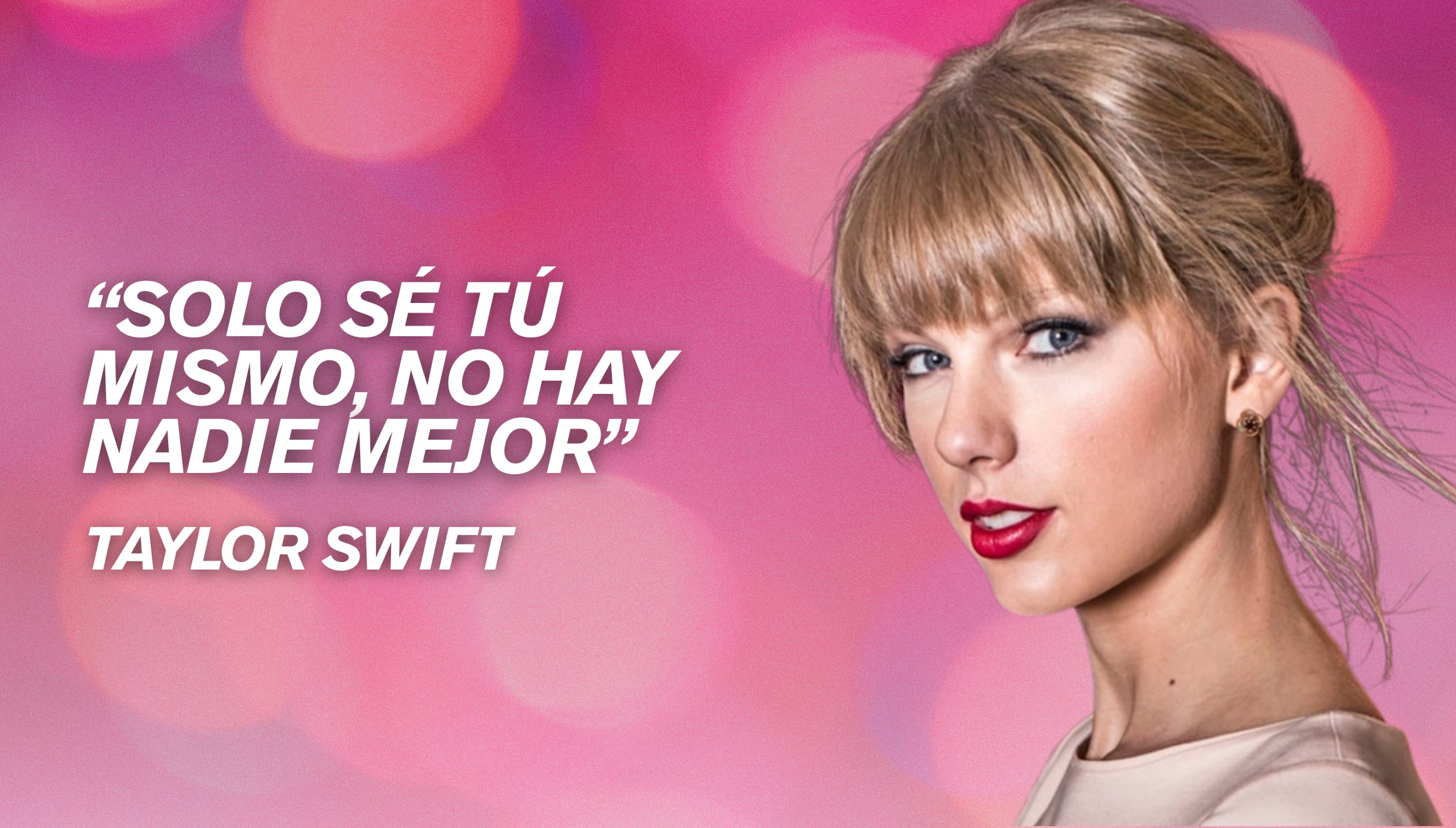 La cantautora estadounidense Taylor Swift promueve la autenticidad y la confianza personal con su reflexión del día, dirigida a sus seguidores en todo el mundo. | Crédito: @taylorswift / Instagram / Composición Gestión Mix