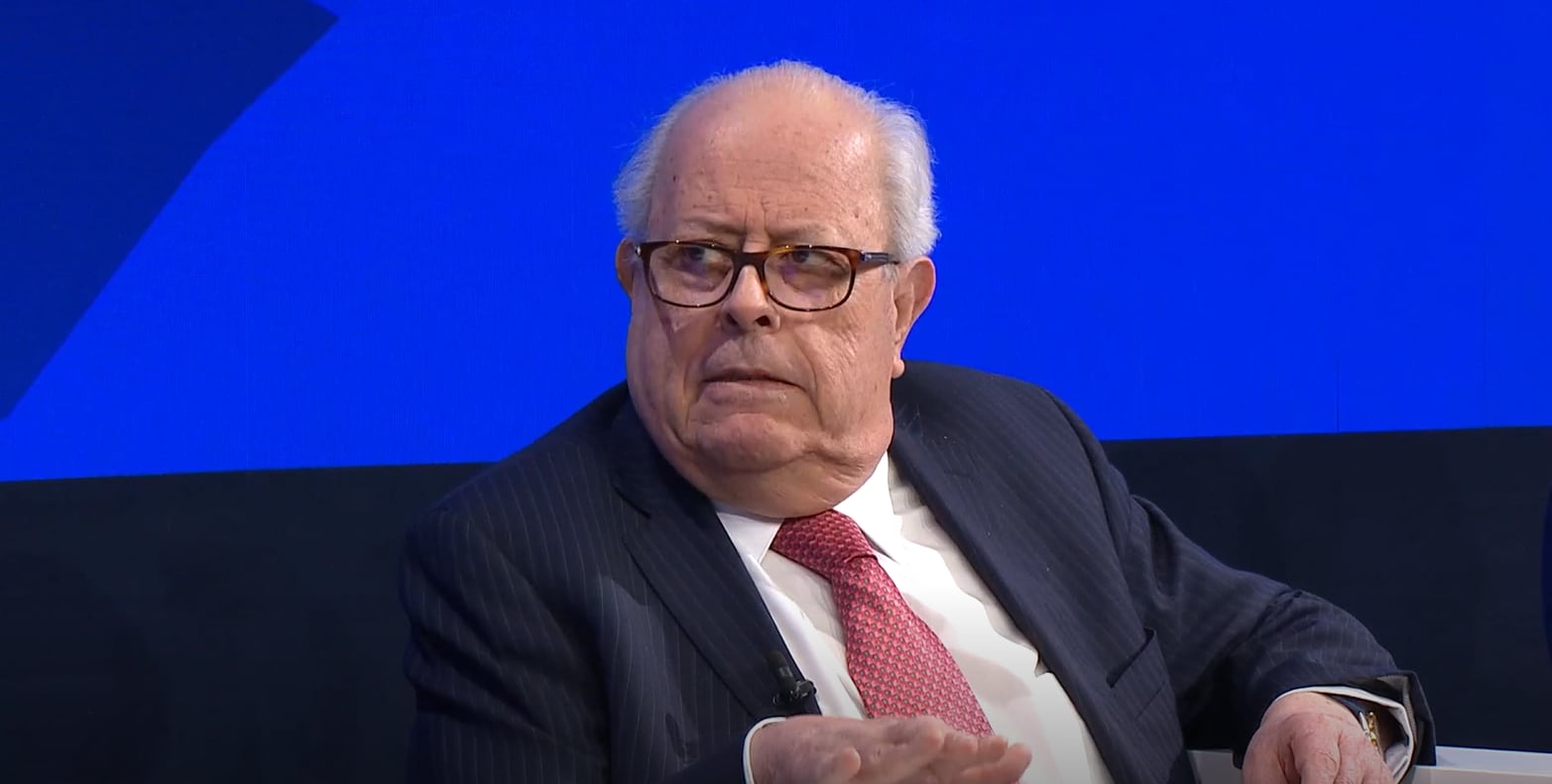 Julio Velarde en Davos. Foto: Captura de la transmisión del panel "Breaking Latin America’s Growth Ceiling" del Foro Económico Mundial.