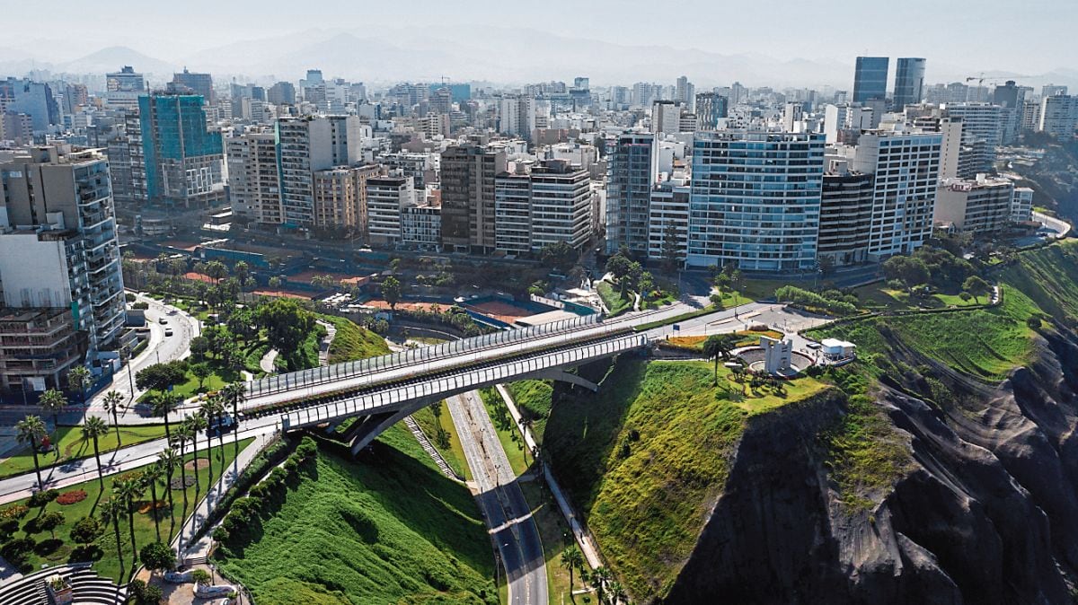 Vista aérea de distritos de Lima. Foto: GEC