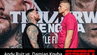 ESPN televisó la pelea de Andy Ruis Jr. vs. Damian Knyba por boxeo en NJ