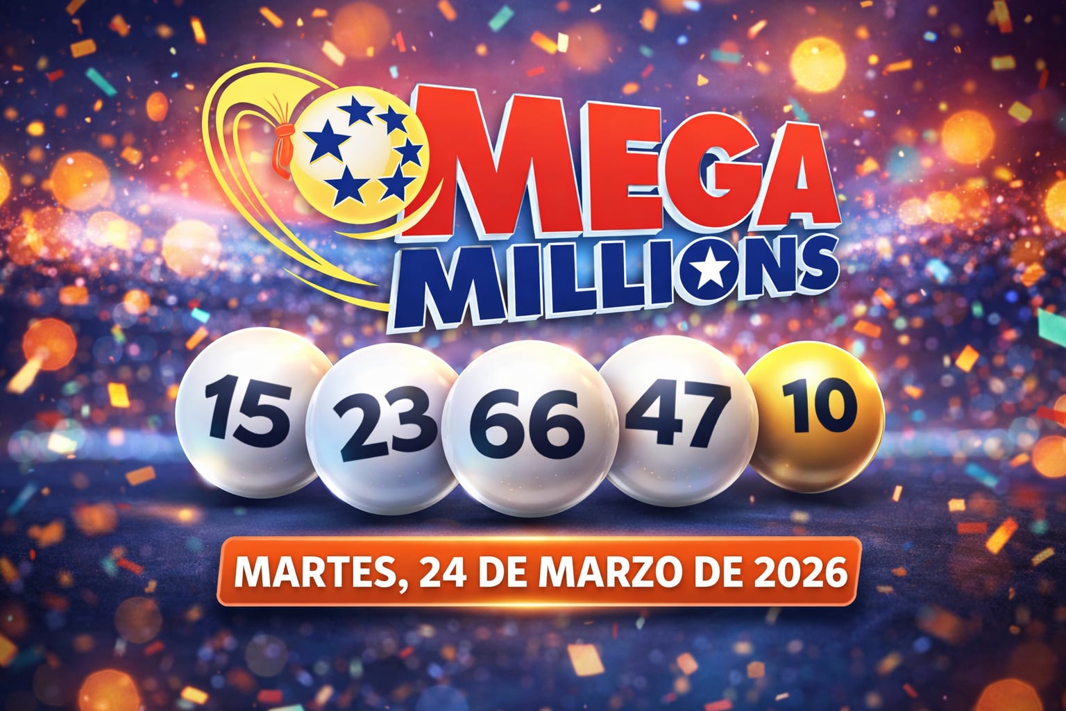 Sigue los resultados del Mega Millions del martes 24 de marzo de 2026 (Imagen hecha por Gestión con apoyo de la IA Gemini)