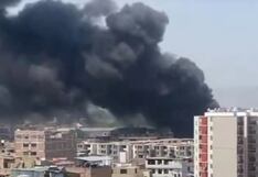 Incendio de gran magnitud consume almacén en Campoy, San Juan de Lurigancho