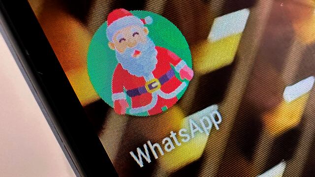 Truco para poner a Papá Noel como ícono de WhatsApp