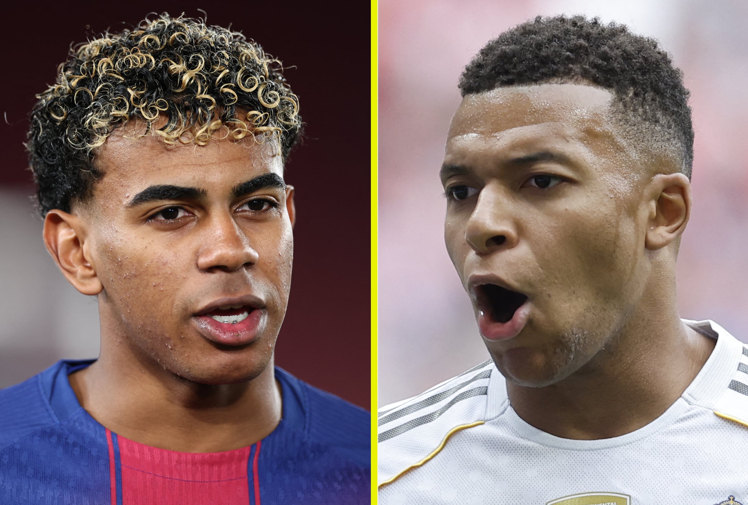 YEDA (ARABIA SAUDITA), 11/01/2026.- Clásico FC Barcelona vs. Real Madrid EN VIVO por la final de la Supercopa de España 2026: fecha, hora por país, canales TV, streaming y posibles alineaciones desde Yeda. FOTO DE JOSÉ JORDAN (I) Y ÓSCAR DEL POZO (D) PARA AFP