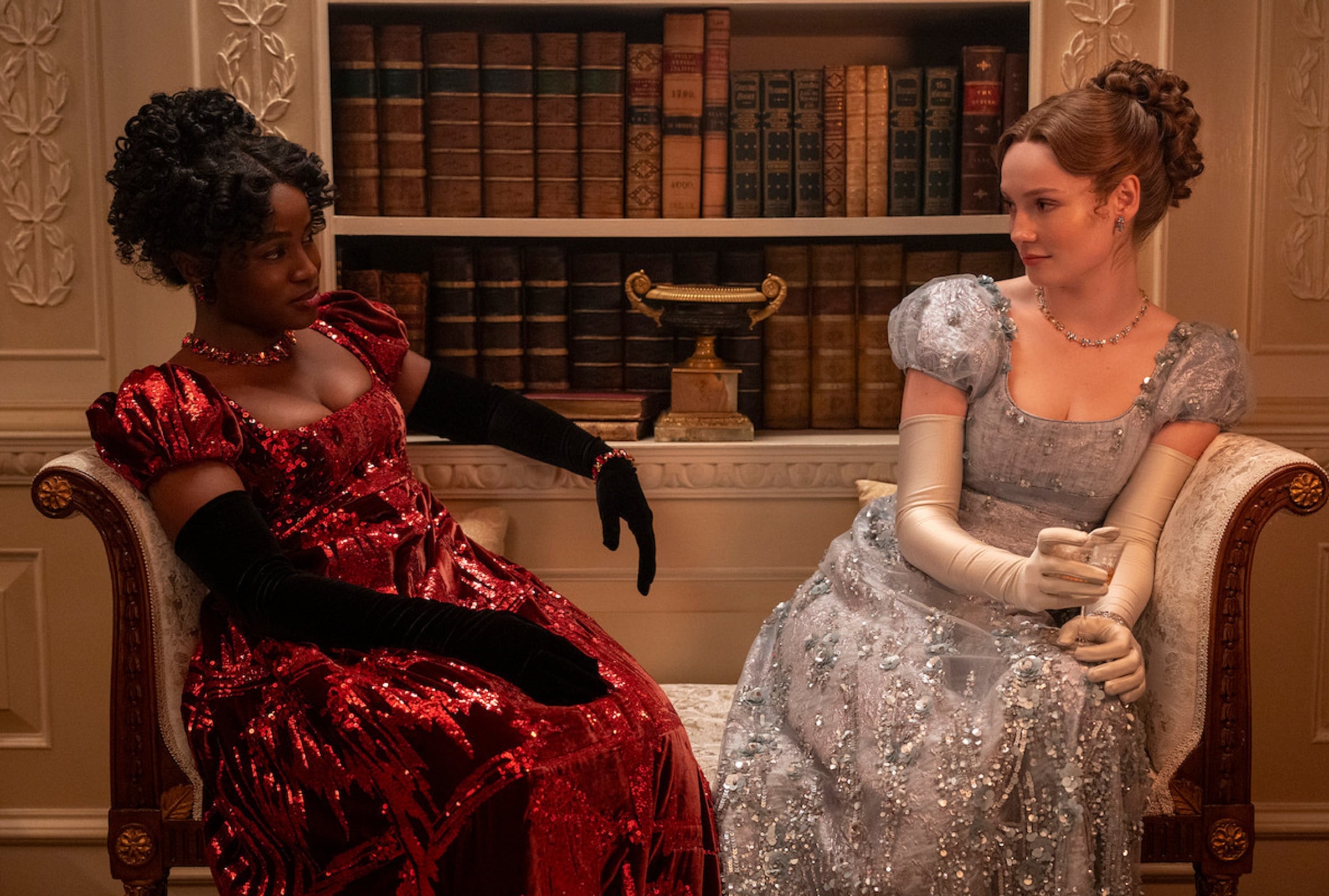 Masali Baduza y Hannah Dodd son las protagonistas de la quinta temporada de "Bridgerton", basada en la popular saga de Julia Quinn (Foto: Netflix)