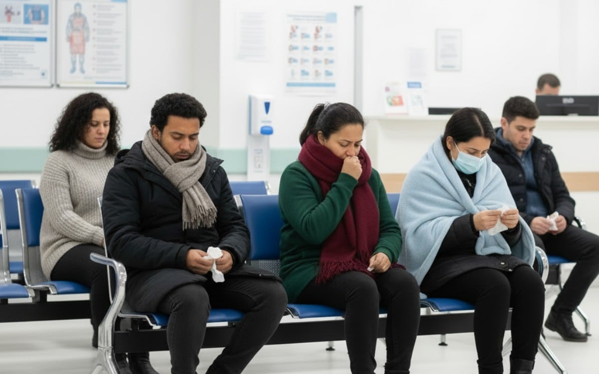 La gripe está afectando a más personas que en años anteriores, especialmente en Nueva York. (Imagen referencial creada por El Comercio MAG usando la IA de "Perplexity")