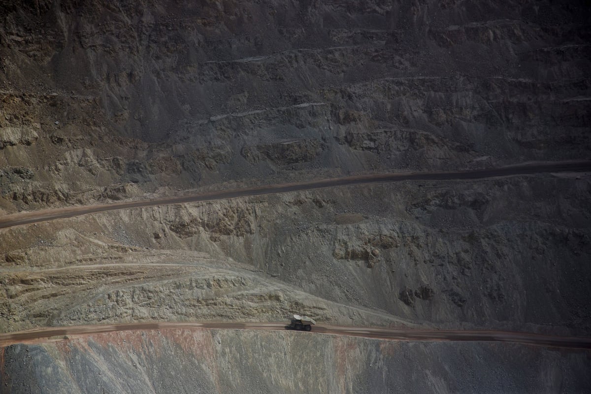 Codelco es la principal productora de cobre de mina del mundo. Photographer: Cristobal Olivares/Bloomberg